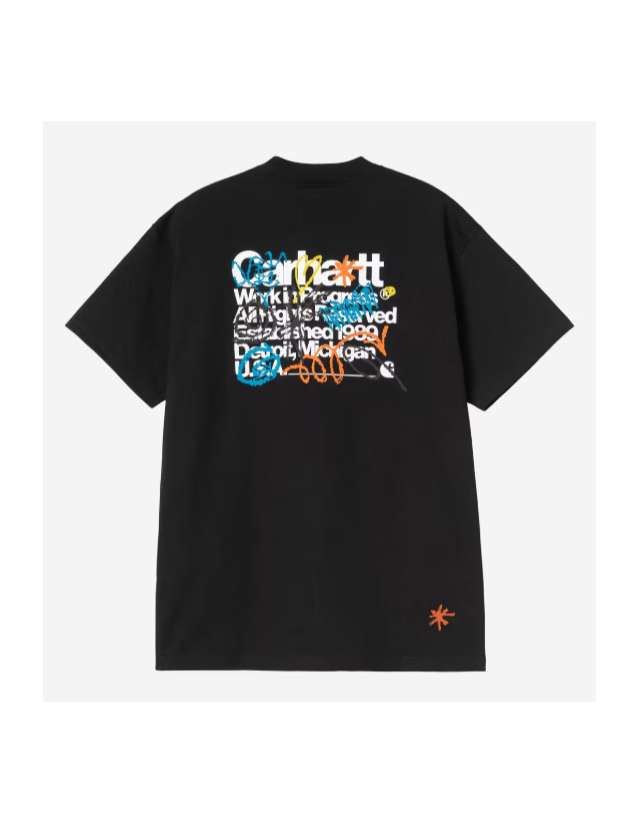 Carhartt Wip Primary T-Shirt - Black - Herren T-Shirt  - Cover Photo 2