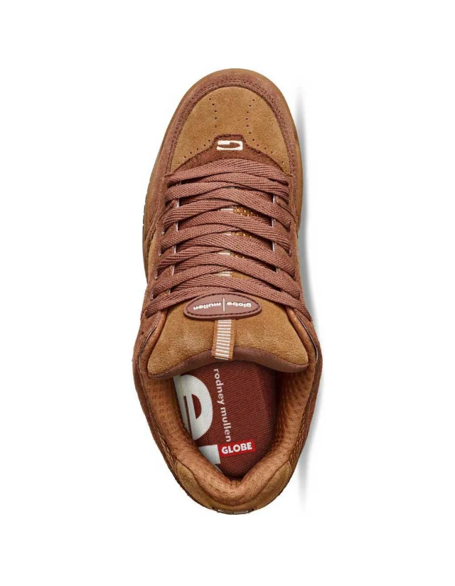 Globe Tilt Prime - Rust Brown Rodney Mullen - Chaussures De Skate  - Cover Photo 2