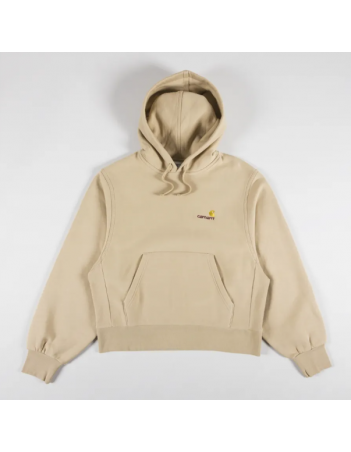 Carhartt WIP W' Hooded American Script Sweat - Sable - Damen Sweatshirt - Miniature Photo 1