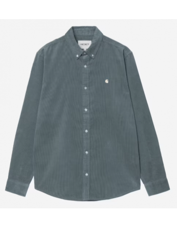 Carhartt WIP Madison fine cord shirt - Cozy Blue - Herrenhemd - Miniature Photo 1