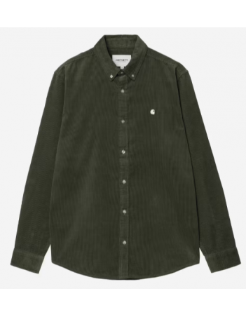 Carhartt WIP Madison fine cord shirt - Opuntia - Herrenhemd - Miniature Photo 1