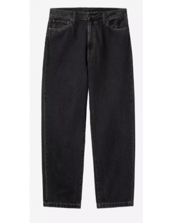 Carhartt WIP Aaron Pant - Black stone washed - Heren Broeken - Miniature Photo 1