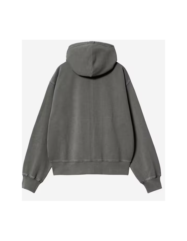 Carhartt Wip W' Hooded Nelson Jacket - Black Garment Dyed - Damen Sweatshirt  - Cover Photo 2