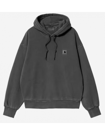 Carhartt WIP W' Hooded Nelson sweat - Black garment dyed - Sweatshirt Voor Dames - Miniature Photo 1