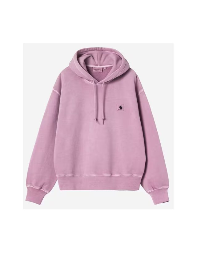 Carhartt Wip W' Hooded Nelson Sweat - Gentle Purple Garment Dyed - Sweatshirt Voor Dames  - Cover Photo 1