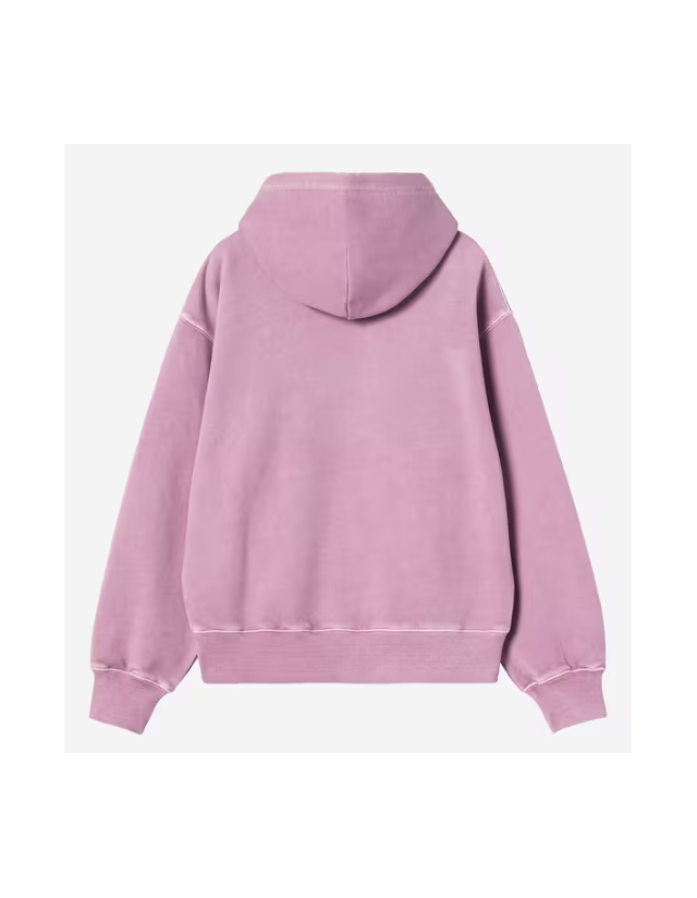 Carhartt Wip W' Hooded Nelson Sweat - Gentle Purple Garment Dyed - Sweatshirt Voor Dames  - Cover Photo 2