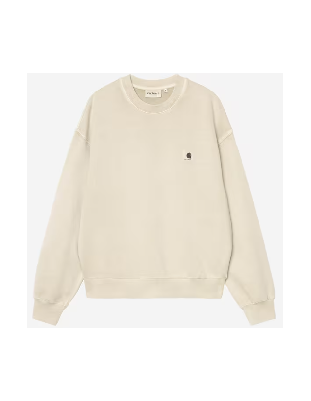 Carhartt Wip W' Nelson Sweatshirt - Stone - Sweat Femme  - Cover Photo 1