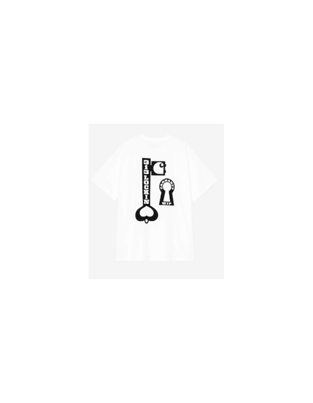 Carhartt Wip S/S Locked T-Shirt - White - Herren T-Shirt  - Cover Photo 1