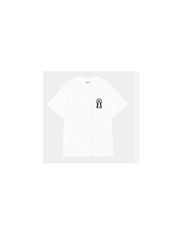 Carhartt Wip Locked T-Shirt - White - T-Shirt Homme  - Cover Photo 2