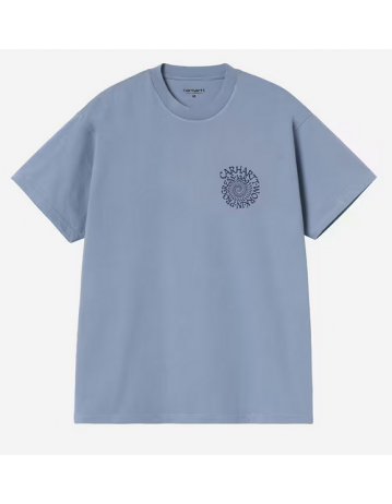 Carhartt Wip T-Shirt Spiral - Gentle Blue - Product Photo 2