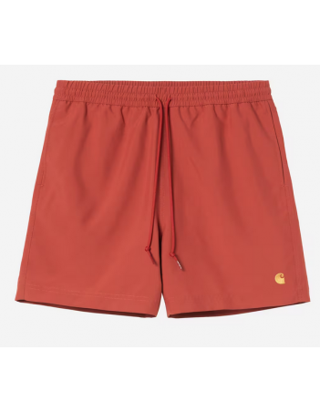 Carhartt WIP Chase Swim Trunks - oxide Red / Gold - Maillot - Miniature Photo 1