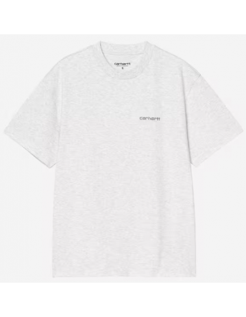 Carhartt Wip W' Script Embroidery Tee - White / Black - Product Photo 1