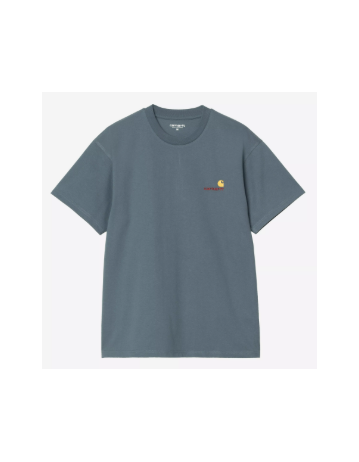 Carhartt Wip American Script T-Shirt - Office Blue - Product Photo 1