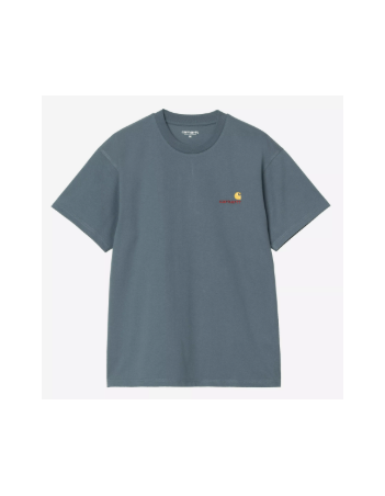 Carhartt WIP American Script t-shirt - Office Blue - T-Shirt Voor Heren - Miniature Photo 1