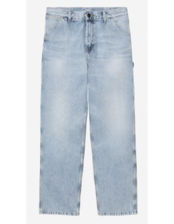 Carhartt WIP Single knee pant- Blue heavy worn bleached - Heren Broeken - Miniature Photo 1