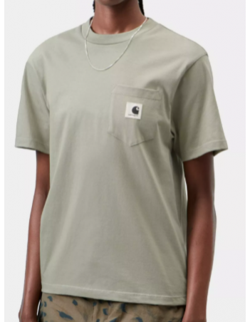 Carhartt WIP W' Pocket T-shirt - Shady green - Women's T-Shirt - Miniature Photo 1
