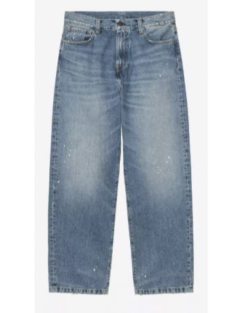 Carhartt WIP Landon Pant - Blue destroy wash, splatter - Männerhosen - Miniature Photo 1