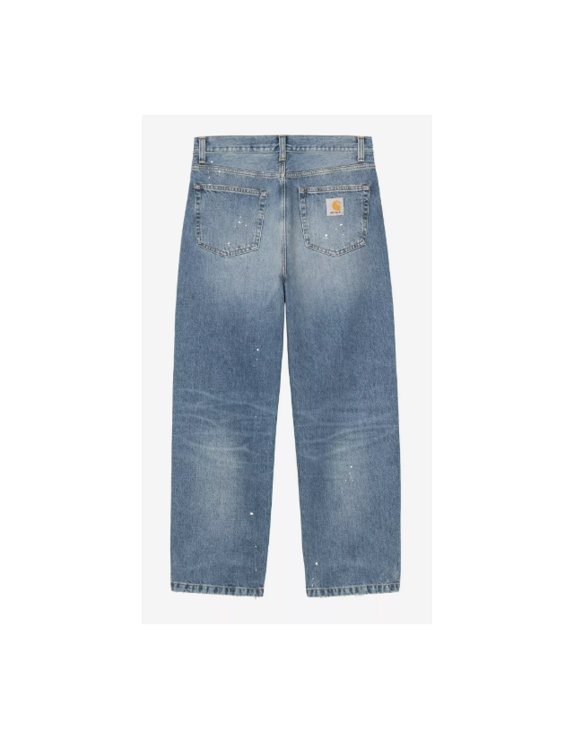 Carhartt Wip Landon Pant - Blue Destroy Wash, Splatter - Männerhosen  - Cover Photo 2