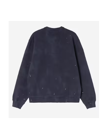 Carhartt WIP Painter sweat - dark navy destroy wash, splatter - Herren Sweatshirt - Miniature Photo 2
