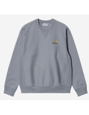 Carhartt WIP American Scirpt sweat - shady blue - Sweat Homme - Miniature Photo 1