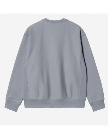 Carhartt WIP American Scirpt sweat - shady blue - Sweat Homme - Miniature Photo 2