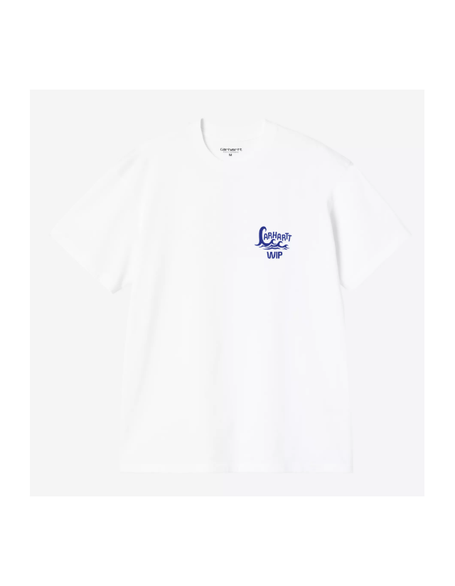 Carhartt Wip Waves T-Shirt - White - T-Shirt Homme  - Cover Photo 1