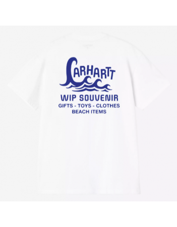 Carhartt WIP Waves t-shirt - white - T-Shirt Homme - Miniature Photo 2