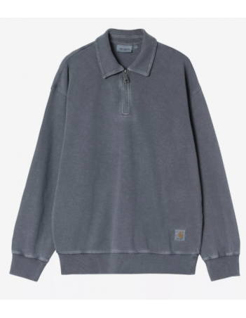 Carhartt WIP Harper Polo - carbon garmend dyed - Men's Sweatshirt - Miniature Photo 1