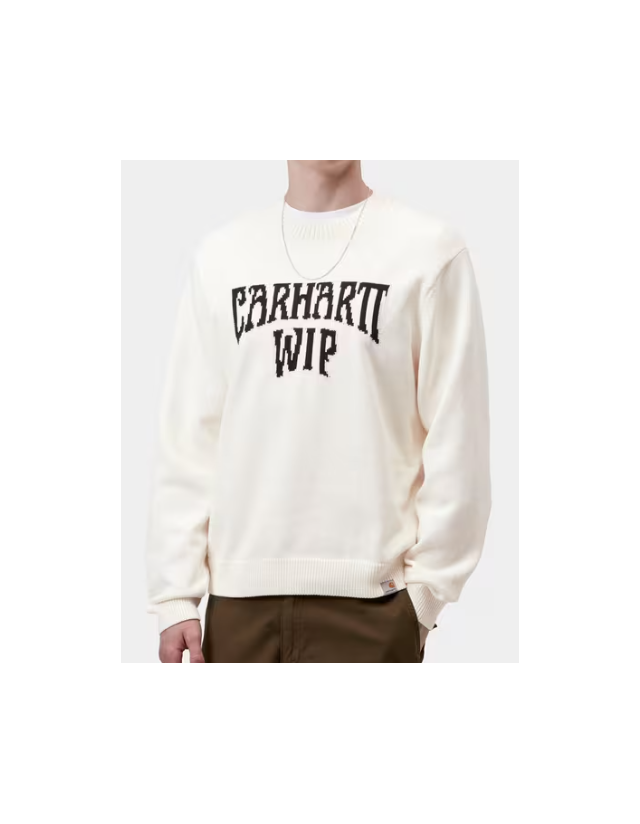 Carhartt Wip Deck Sweater - Wax / Black - Herren Sweatshirt  - Cover Photo 1