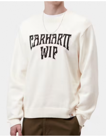 Carhartt WIP Deck sweater - Wax / black - Herren Sweatshirt - Miniature Photo 1