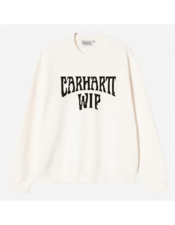 Carhartt WIP Deck sweater - Wax / black - Herren Sweatshirt - Miniature Photo 2