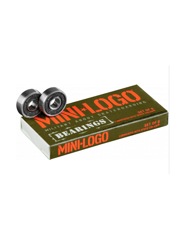Mini Logo Skateboard Bearings Series 38mm- 8 Pack - Roulement Rollers  - Cover Photo 1