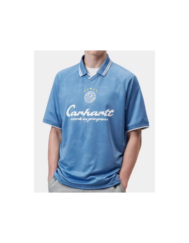 Carhartt Wip Terrasse Football T-Shirt - Curacao - Men's T-Shirt  - Cover Photo 1