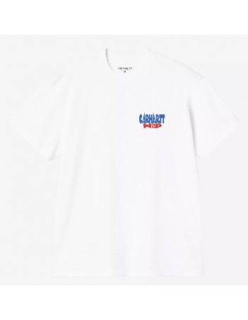 Carhartt WIP Luggage label T-shirt - white - Men's T-Shirt - Miniature Photo 1