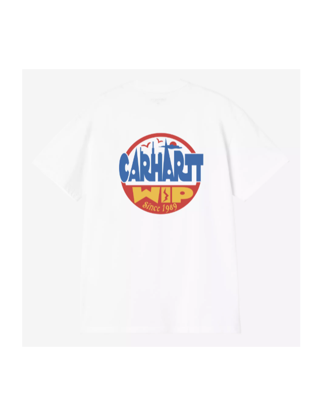 Carhartt Wip Luggage Label T-Shirt - White - Men's T-Shirt  - Cover Photo 2