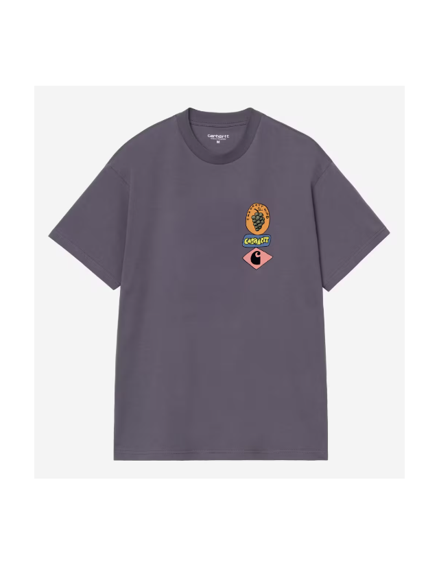 Carhartt Wip Stacked Grapes T-Shirt - Shady Purple - Men's T-Shirt  - Cover Photo 1