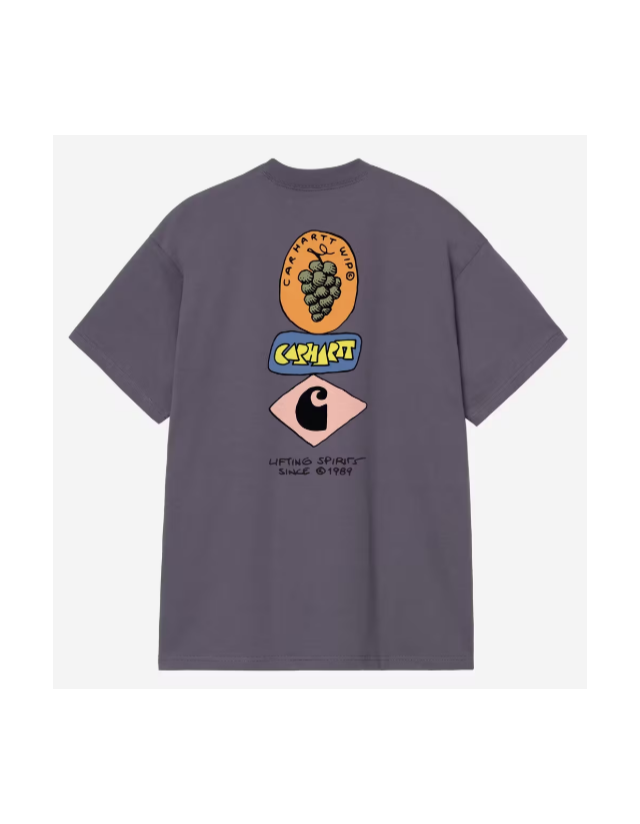 Carhartt Wip Stacked Grapes T-Shirt - Shady Purple - Men's T-Shirt  - Cover Photo 2