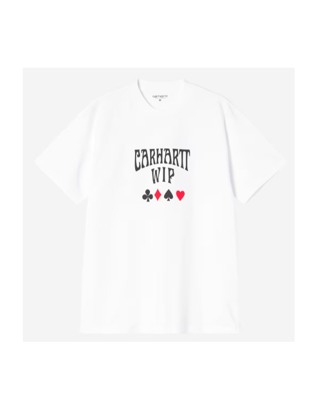 Carhartt Wip Deck T-Shirt - White - Herren T-Shirt  - Cover Photo 1