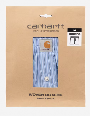 Carhartt WIP Cotton Boxer - Keene stripe Curacao - Gadget - Miniature Photo 1