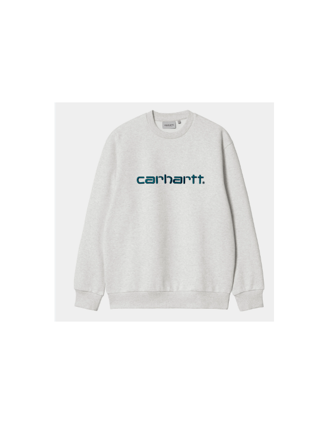 Carhartt Wip Carhartt Sweat - Ash Heather /  Dusk Blue - Sweat Homme  - Cover Photo 1