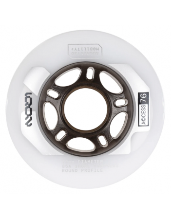 Iqon Access Wheels 76mm / 85A - 4 Pack Natural - Rollerblades Räder - Miniature Photo 2