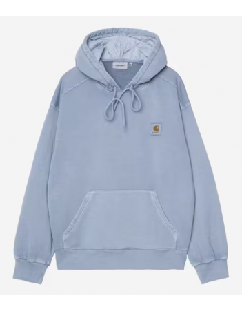 Carhartt WIP Hooded nelson sweat - Gentle Blue - Men's Sweatshirt - Miniature Photo 2