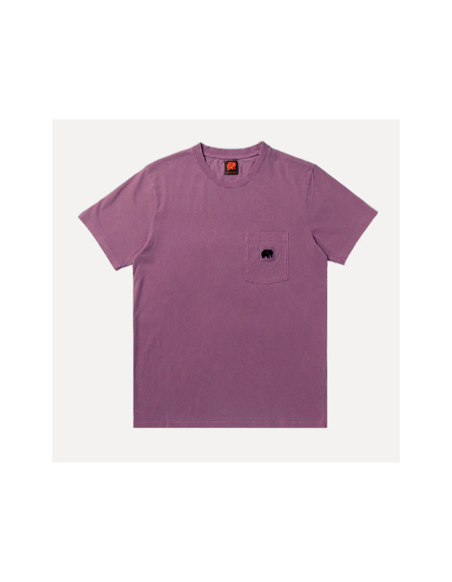 Garza Pigment  Dyed T-Shirt - Garnacha Red - Men's T-Shirt  - Cover Photo 1