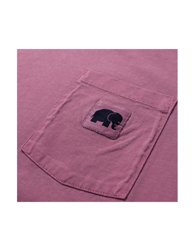 Garza Pigment  Dyed T-Shirt - Garnacha Red - Men's T-Shirt  - Cover Photo 2