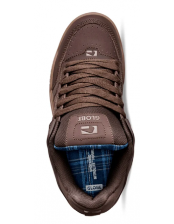 Globe Tilt - Brown / Blue / Tartan - Skate Shoes - Miniature Photo 3