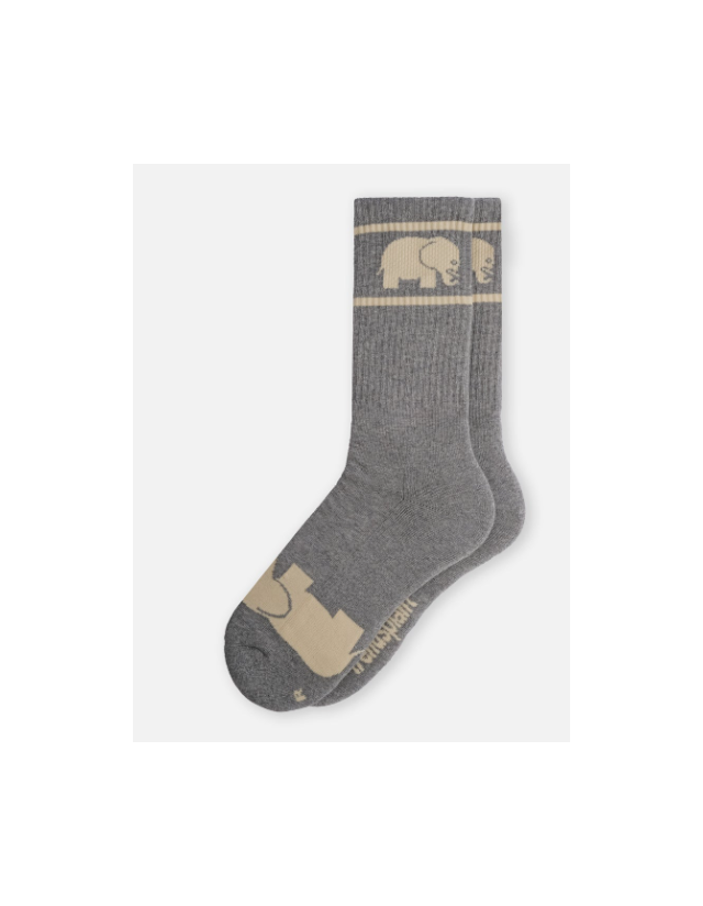 Trendsplant Organic Cotton Athletic Socks - Grey - Socks  - Cover Photo 1