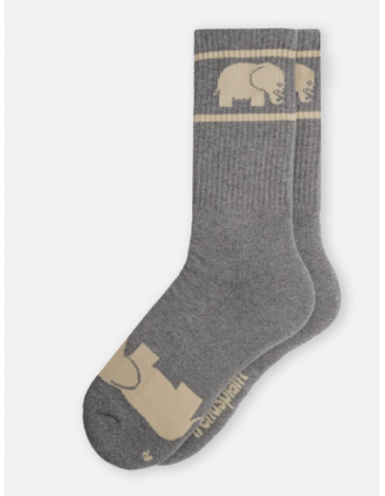 Trendsplant Organic Cotton Athletic Socks - Grey - Socks - Miniature Photo 1