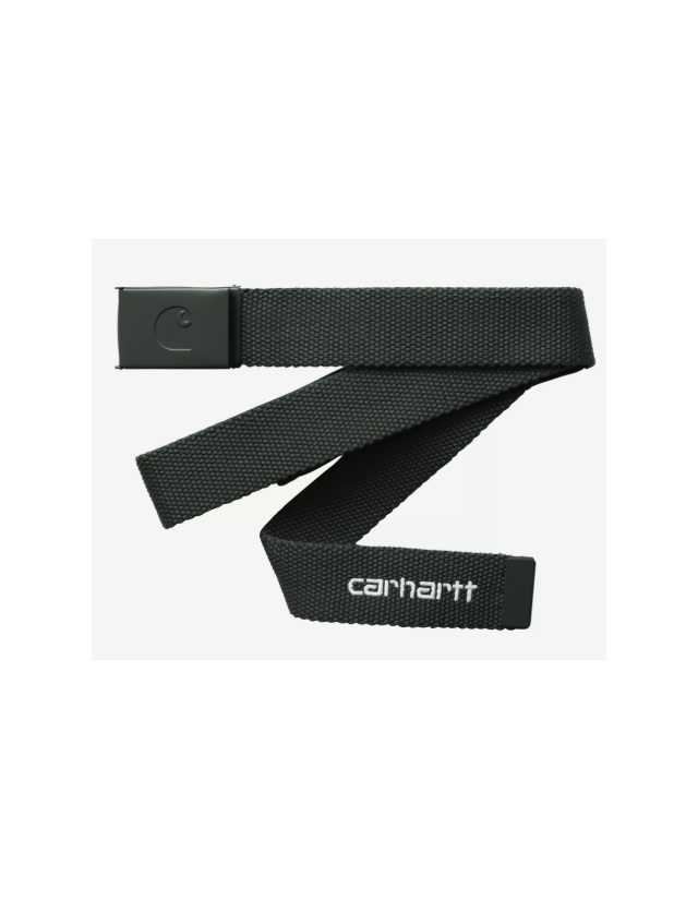 Carhartt Wip C-Logo Belt Tonal - Raven / White - Belt  - Cover Photo 1