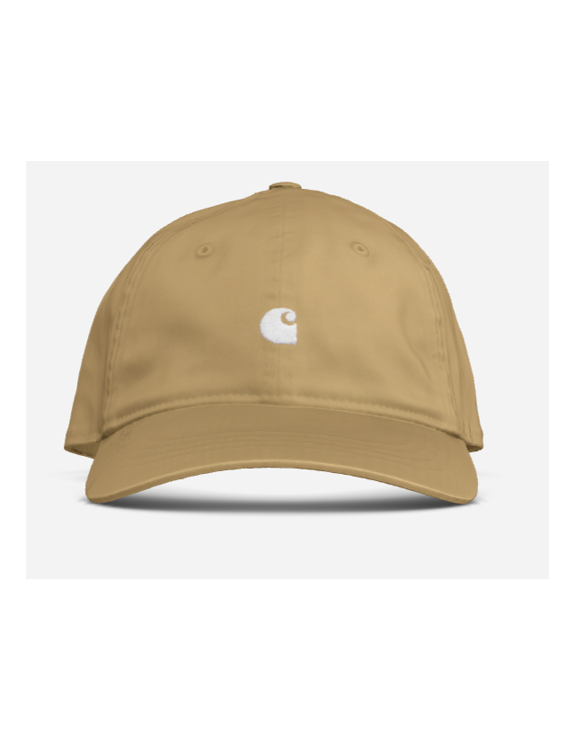 Carhartt Wip Madison Logo Cap - Dusty H - White - Casquette  - Cover Photo 1