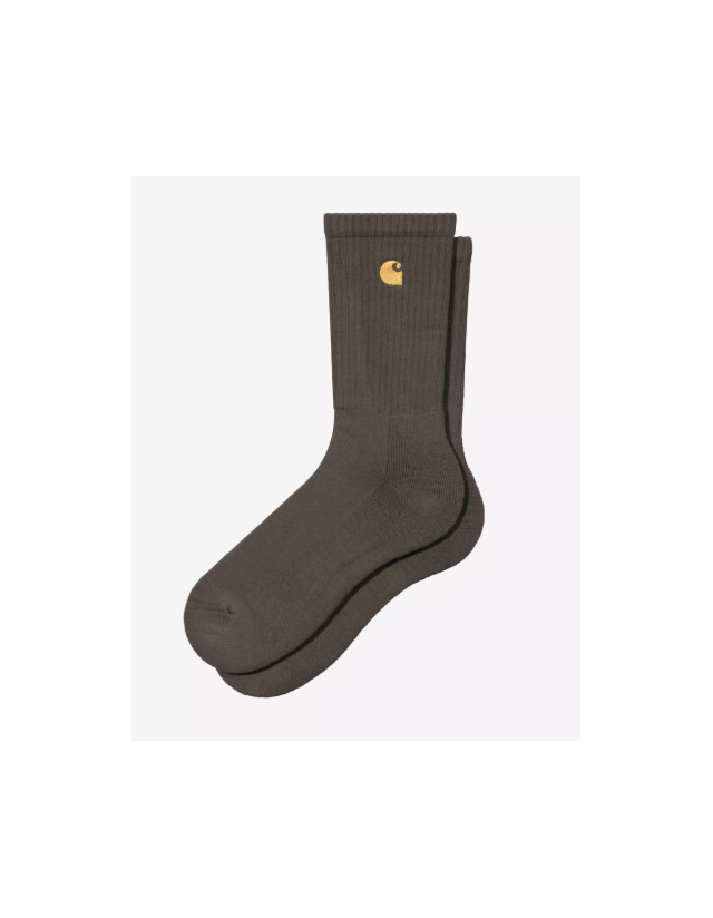Carhartt Wip Chase Socks - Shungite / Gold - Cap  - Cover Photo 1